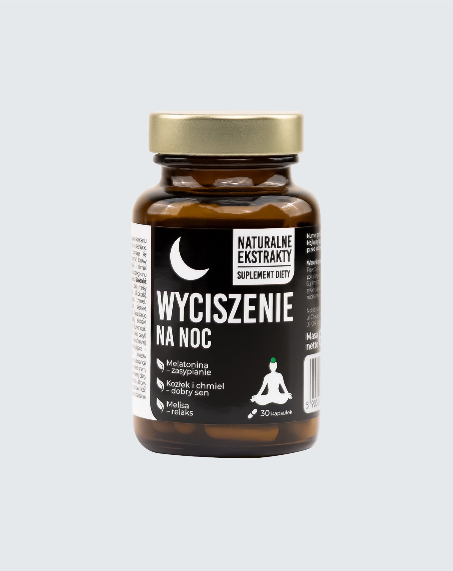 Acalmando para a noite Noble Health melatonina melhor sono e relaxamento