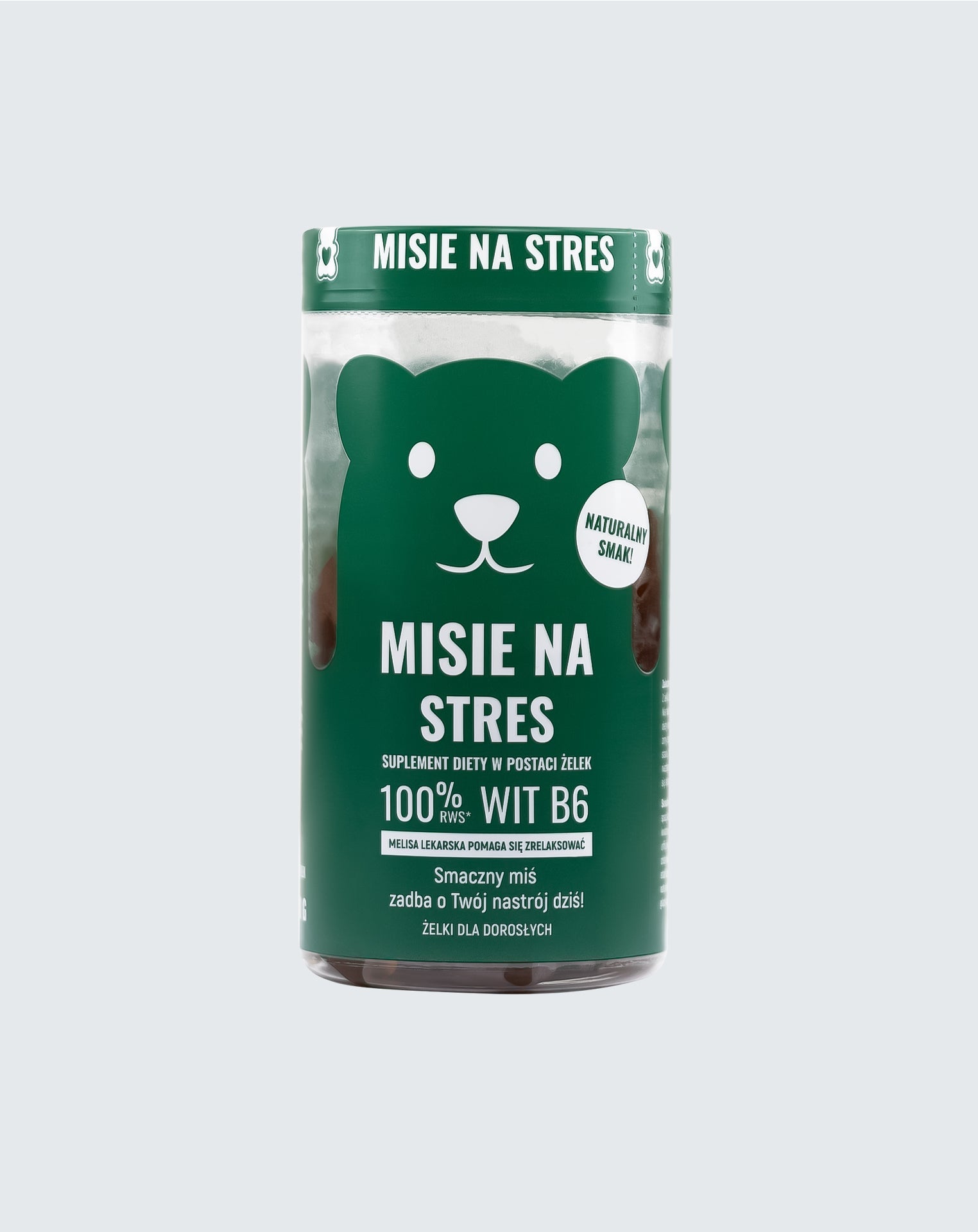 Ursinhos de pelúcia para o estresse - Jujubas Noble Health com erva-cidreira e zinco