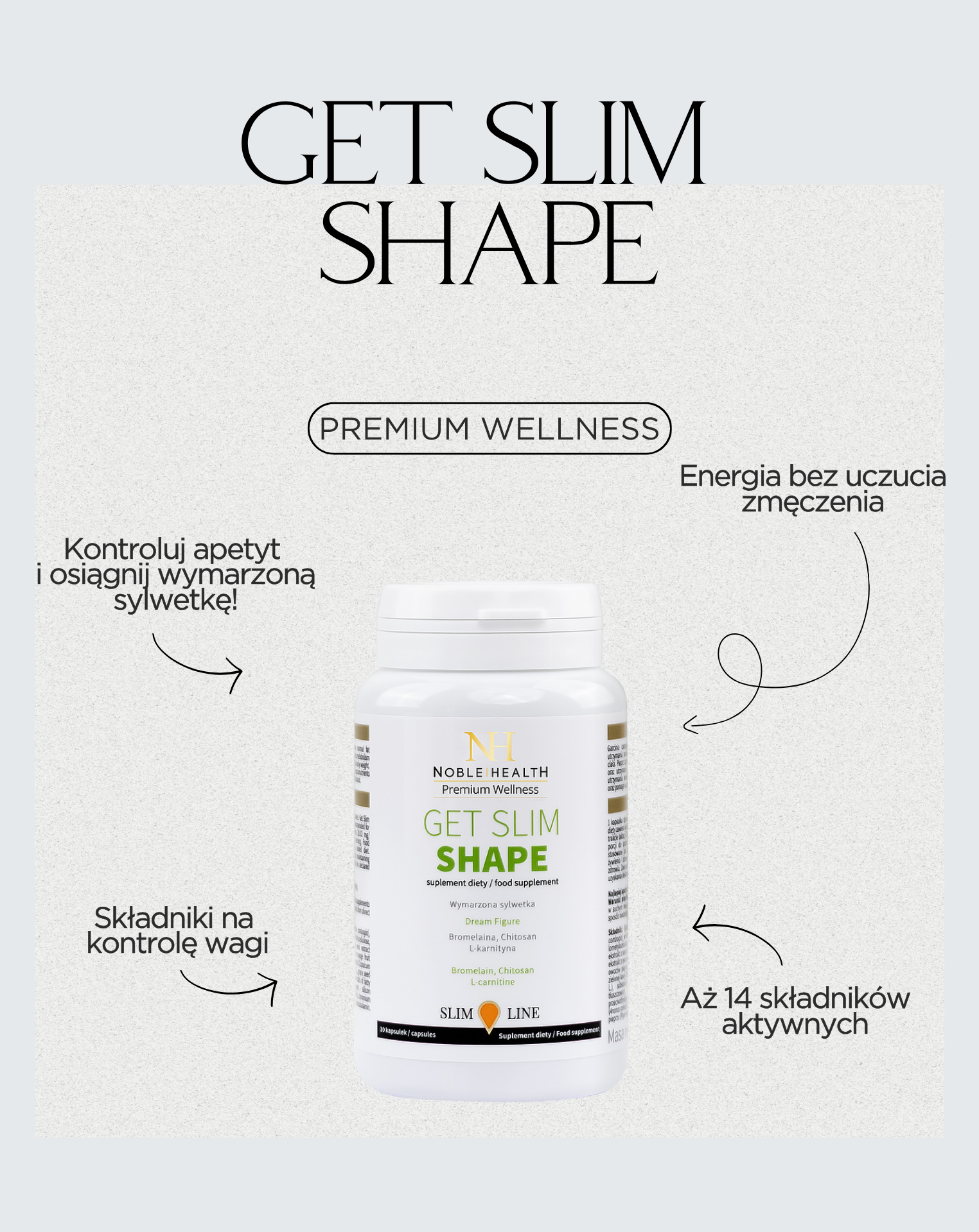 Obtenha Slim Shape Garcinia Cambogia Controle de Peso 30 cápsulas