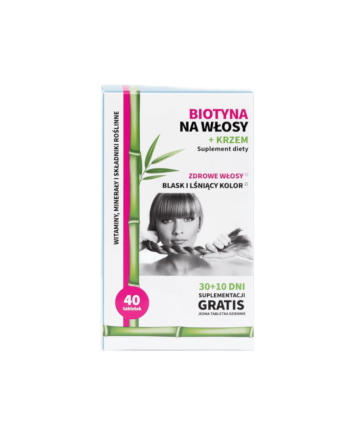 Biotina para cabelos + silício 40 comprimidos - Noble Health