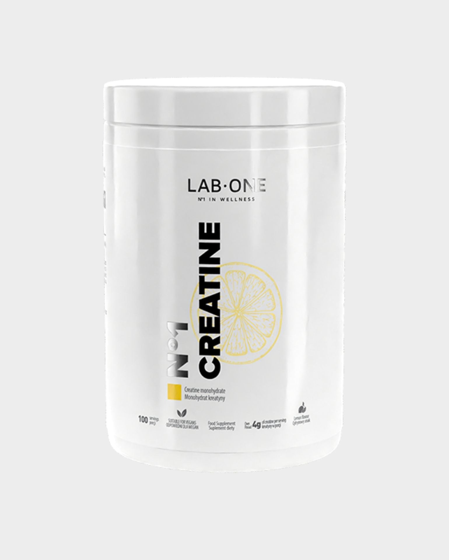 LAB ONE Creatina Creatina Creatina Monohidratada Limão 5mg 500g
